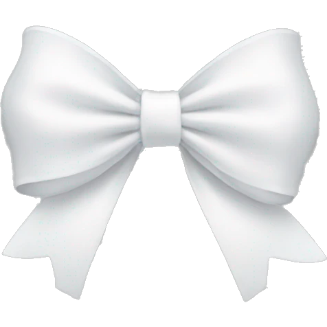 white bow emoji