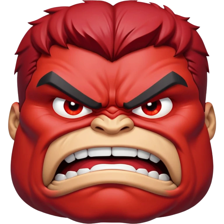 red hulk face emoji