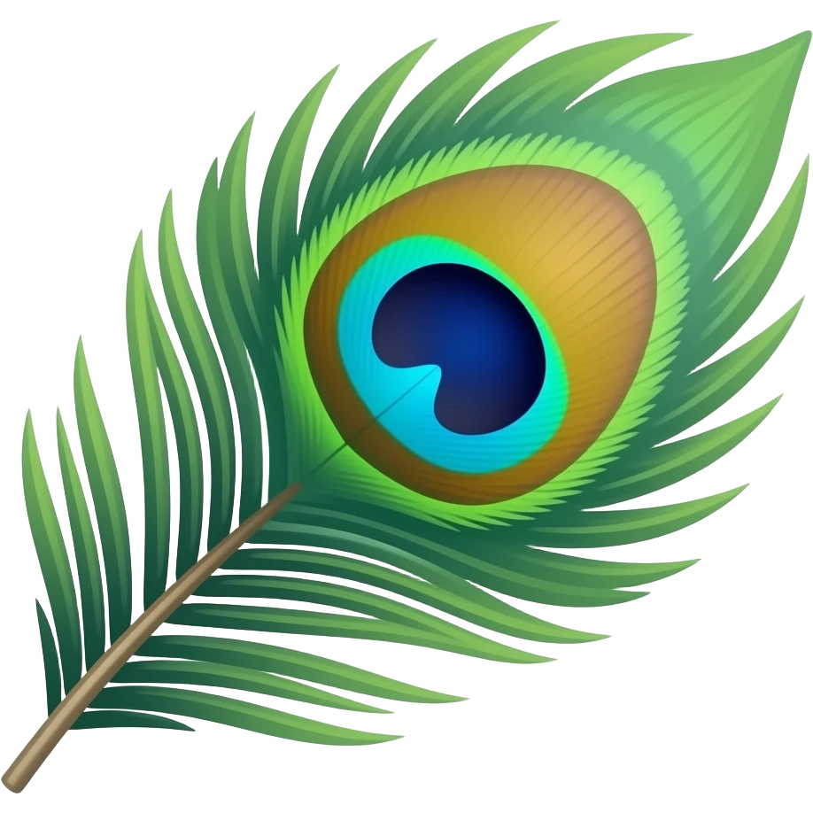 Make emoji of peacock feather emoji