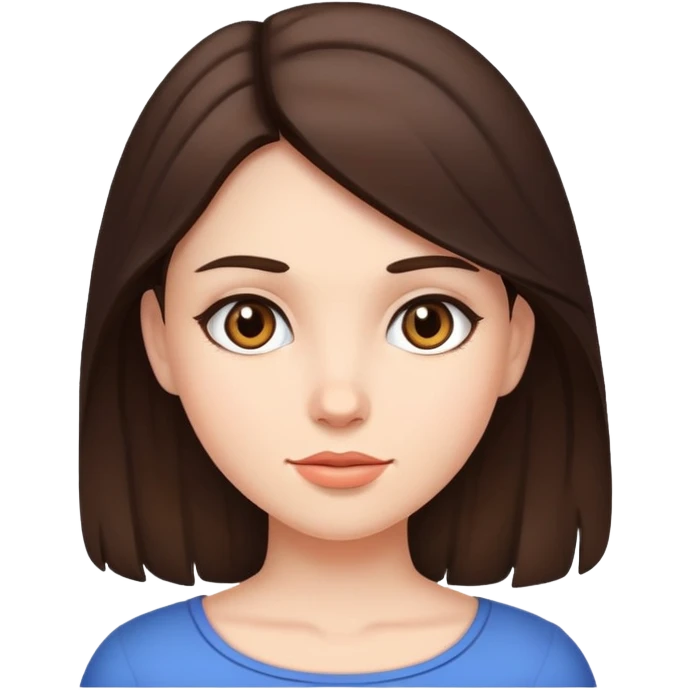 Gitl brunette  emoji