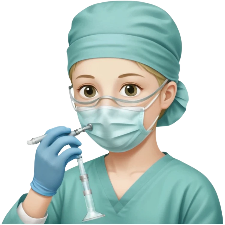 A victorian surgeon using chloroform as an anaesthetic on a patient during an operation emoji