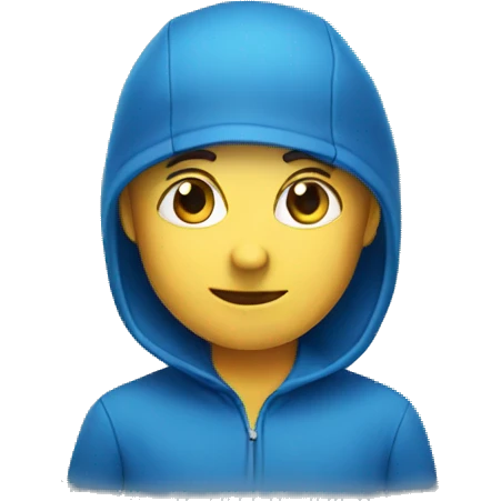 Blue emoji