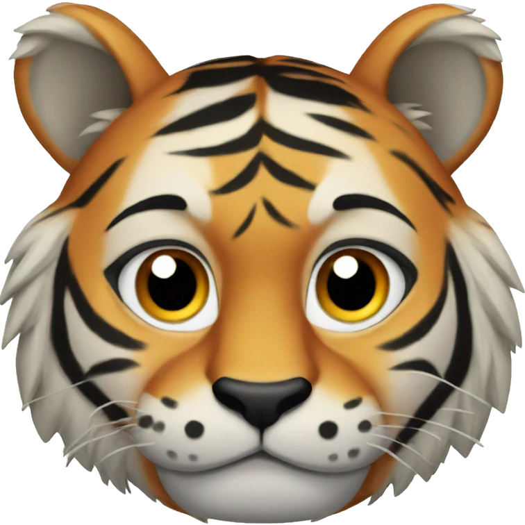 Tiger with earrings  emoji