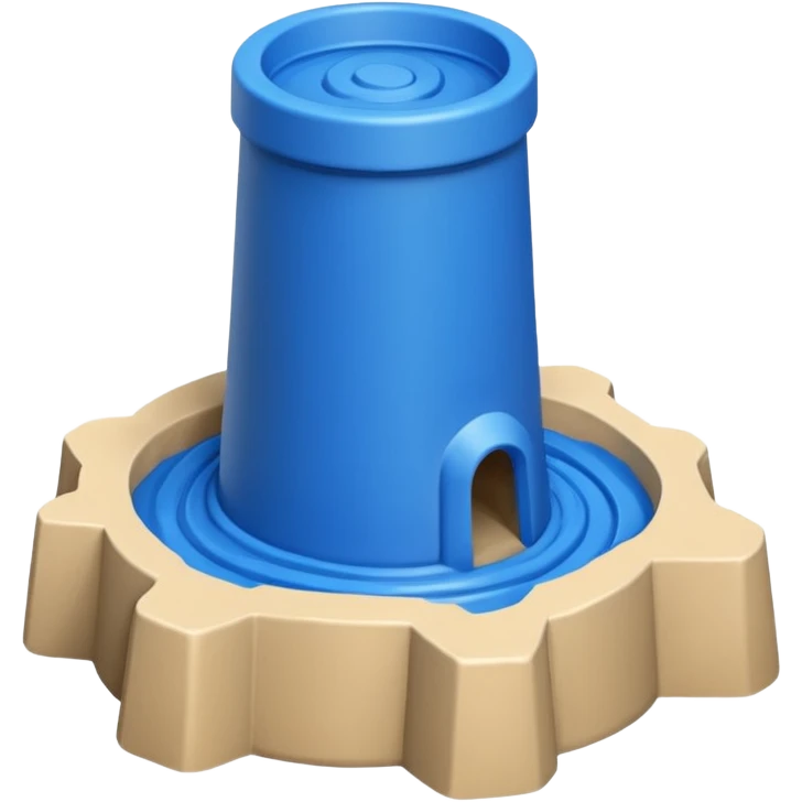 sandcastle mold emoji