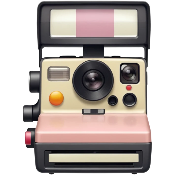 The Polaroid has a soft pastel tint on its captured image emoji