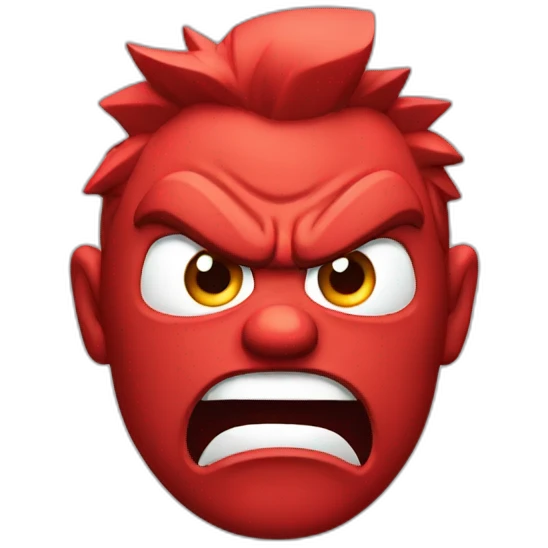 angry red 3d emoji