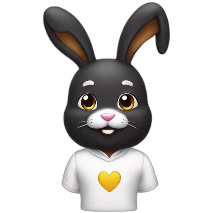 Bad bunny black emoji