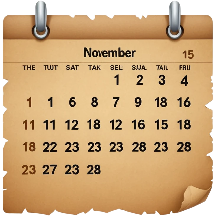 November 15 emoji