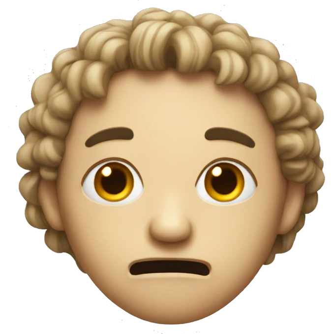 strange face emoji