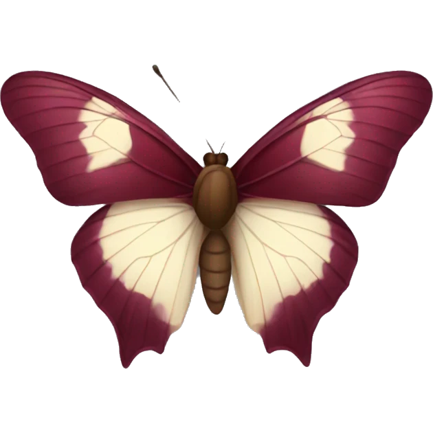 Burgundy butterfly emoji