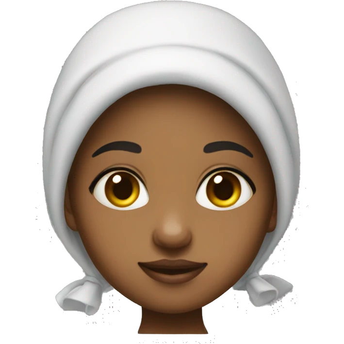 Ghetto girl with bonnet on emoji
