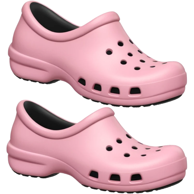 crocks fun edition in pastel pink color emoji