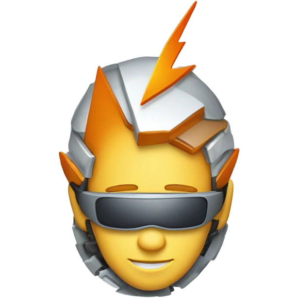 Create a tech-focused emoji/avatar for a developer acceleration team that:
1. Shows speed/efficiency (e.g., rocket, lightning bolt)
2. Includes coding elements (e.g., brackets, gears)
3. Represents developer empowerment and productivity
4. Uses max 3 colors and simple shapes that work at small sizes
5. Conveys both technical expertise and support/enablement

Key theme: Making developers' work faster, smoother, and more reliable emoji