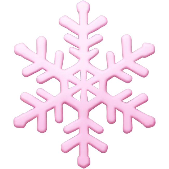 pastel pink snowflake  emoji