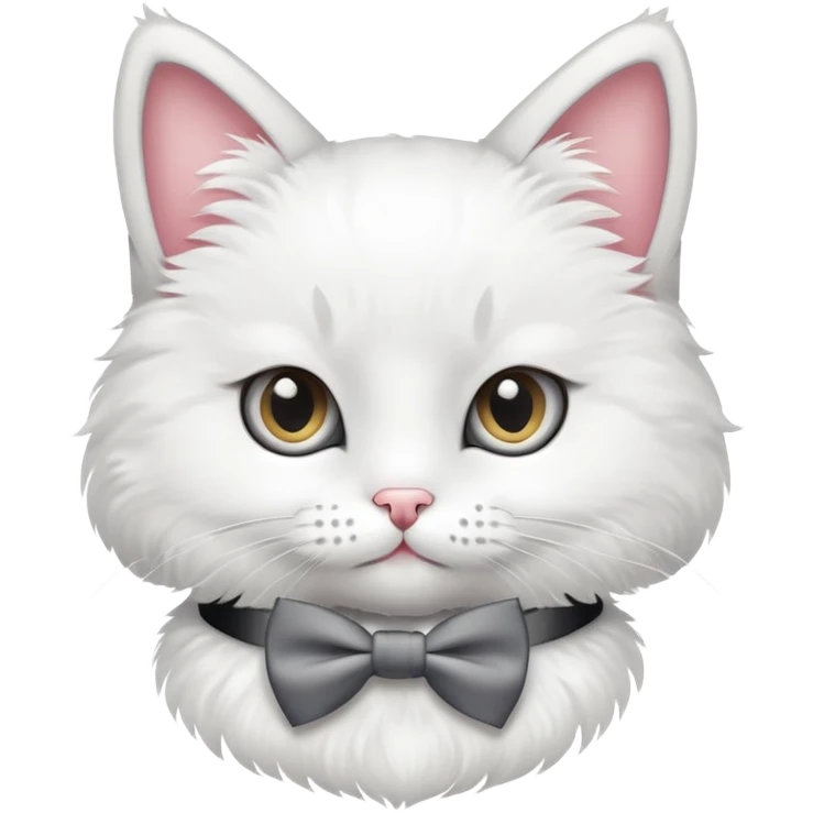 cute cat with a bow tie emoji