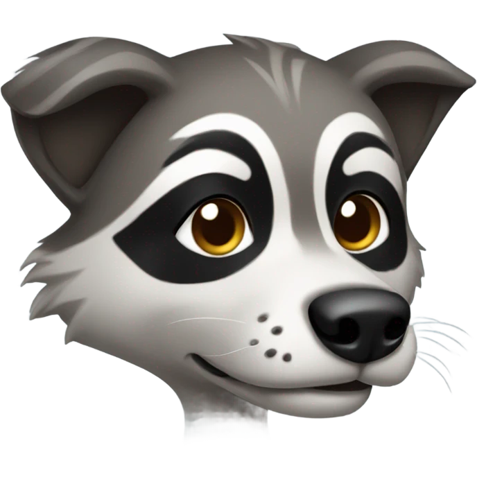 dog raccon emoji
