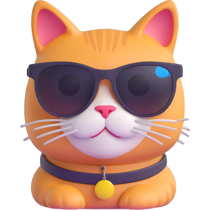 cat wearing sunglasses emoji