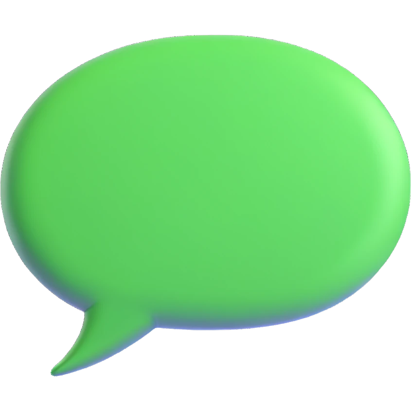 green speech balloon emoji