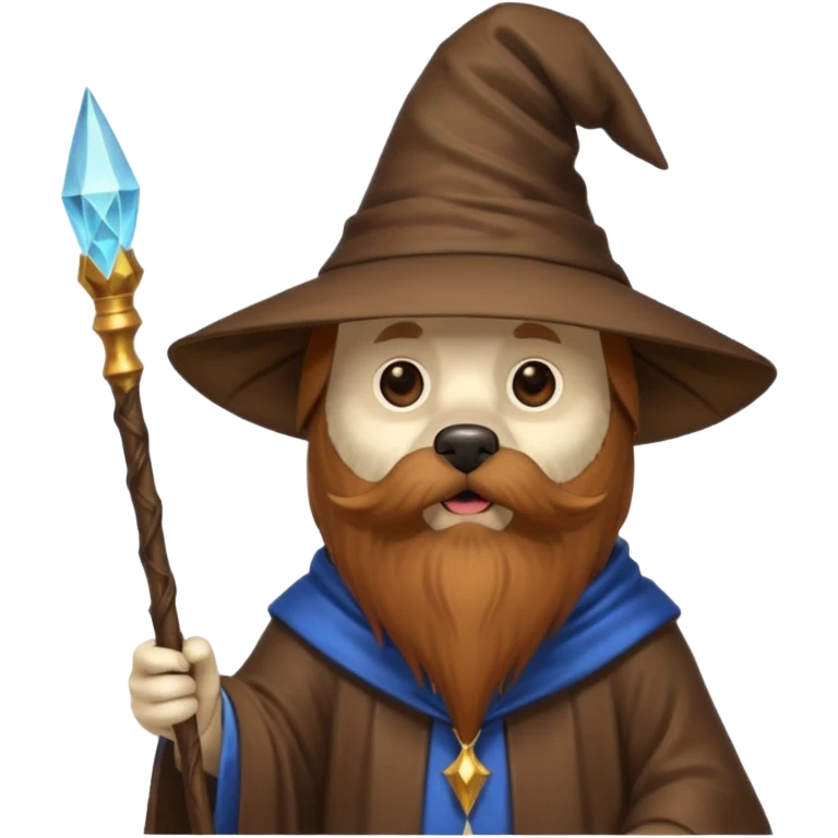 Dog wizard emoji