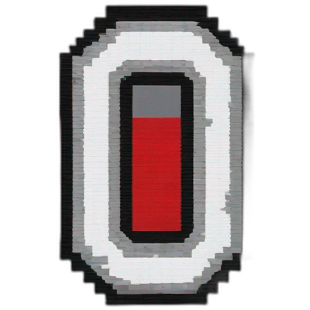 Pixel art Ohio state logo emoji