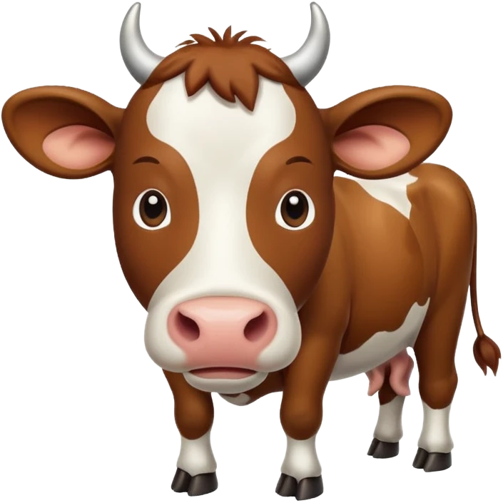 High resolution of A cow emoji