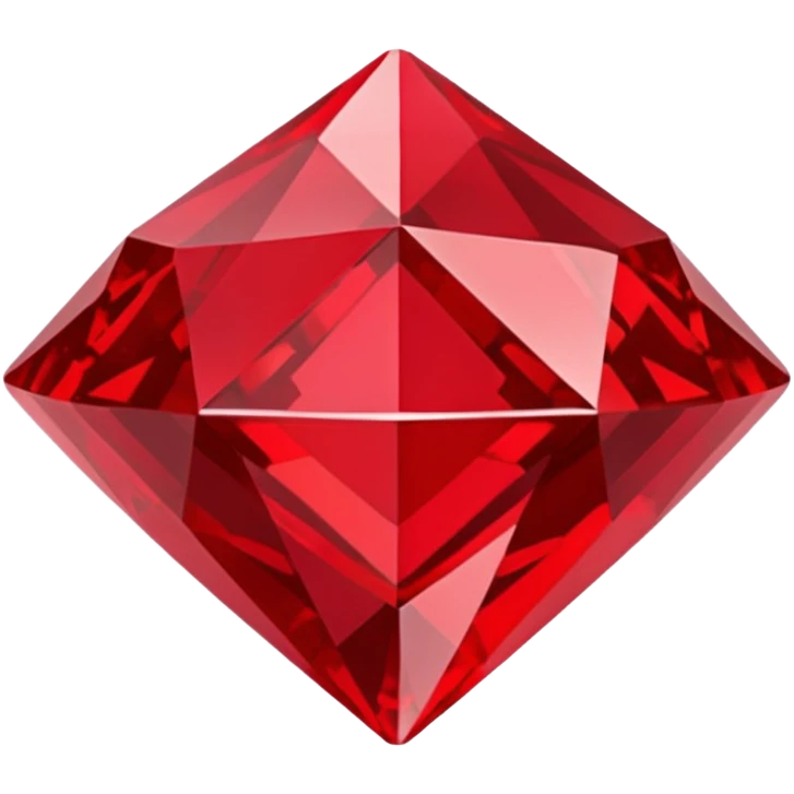 Red diamond shape emoji