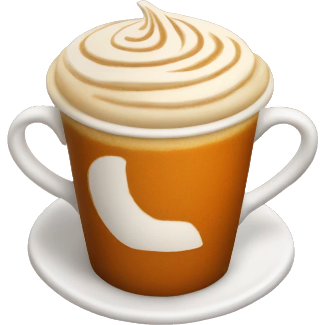 a pumpkin spice latte emoji