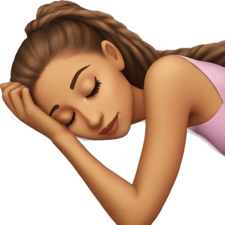 Ariana Grande sleeping emoji