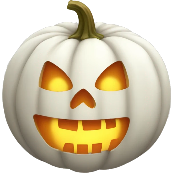 White pumpkin emoji