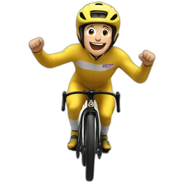 Excited racer emoji