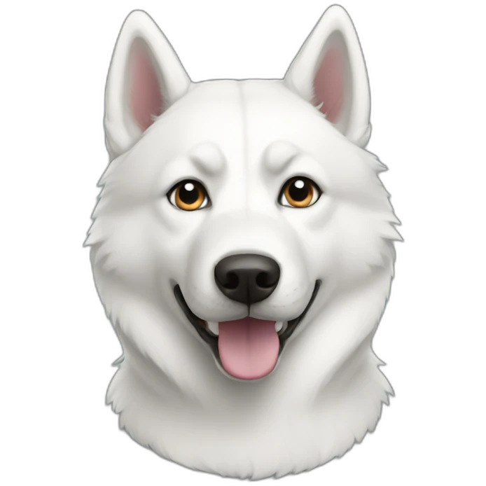 white-husky emoji