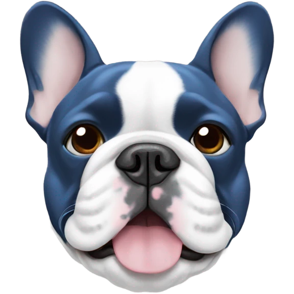 Blue French bulldog  emoji