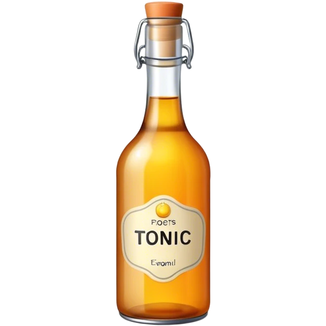 tonic bottle with label emoji