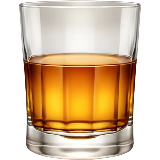whiskey glass with golden Jim Beam whiskey emoji