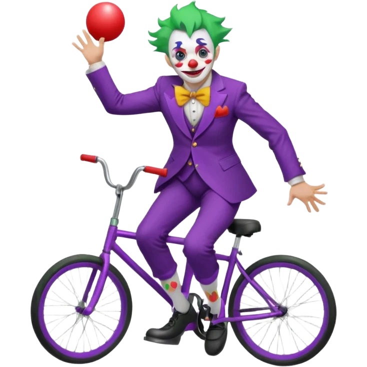 Unicyclist Joker  emoji
