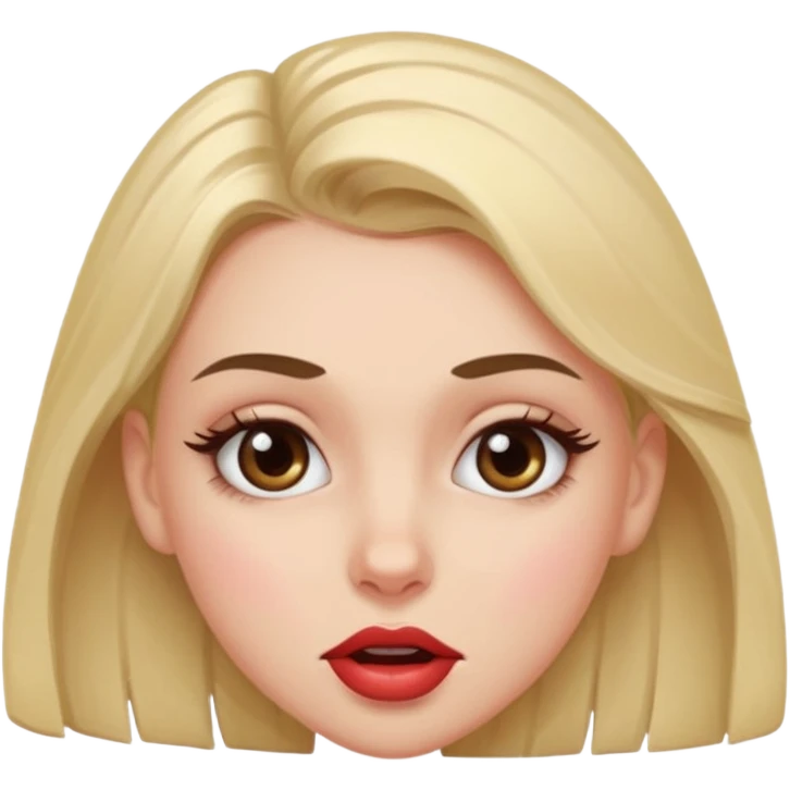 Me puedes hacer un emoji de una chica mordiendose el labio emoji