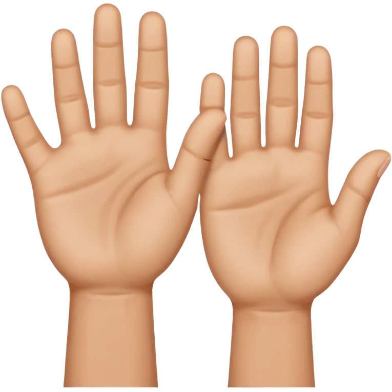 hands and hold up emoji