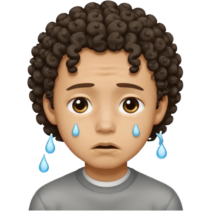 handsome lightskin boy with curls and a good jawlinecrying emoji