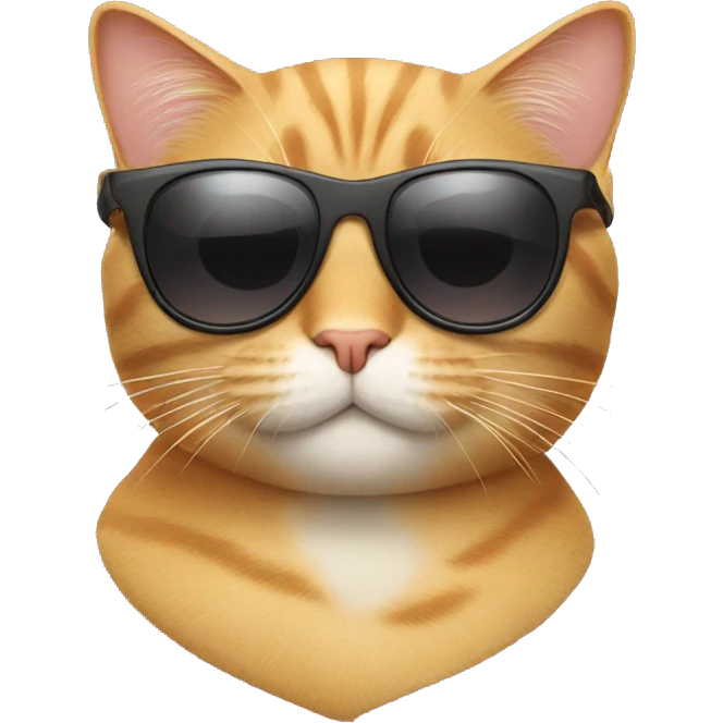 Cat with sunglasses emoji