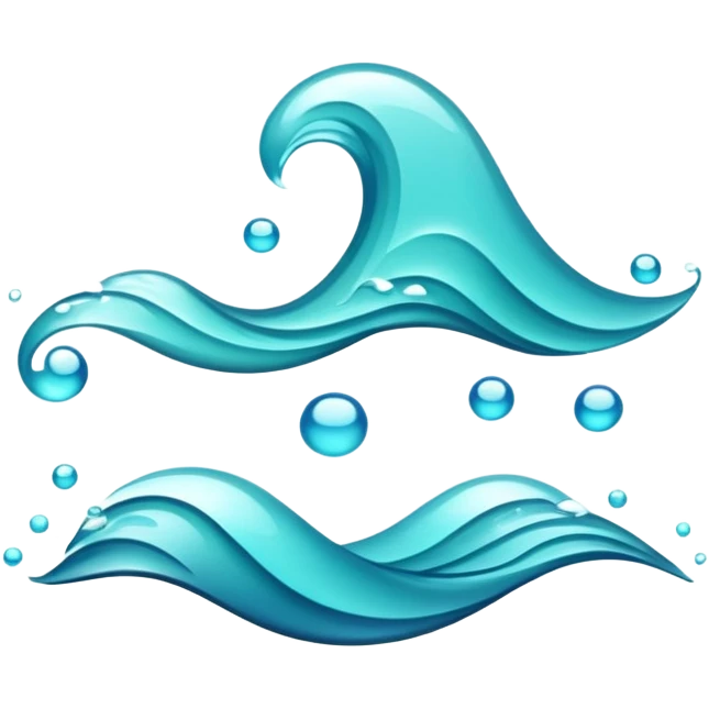  Aqua waves  emoji