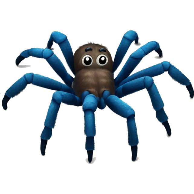Tarantula with blue toes  emoji