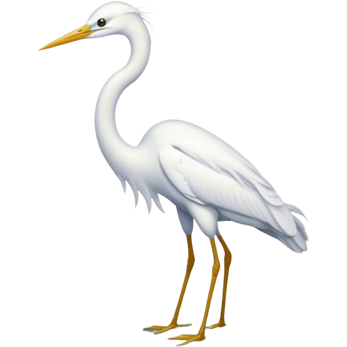white egret emoji