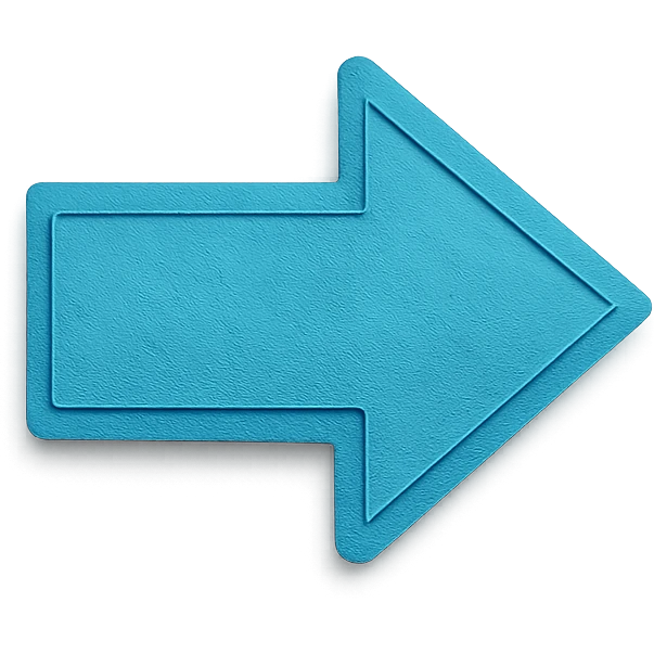 right pointing arrow icon in paper craft style, no background emoji