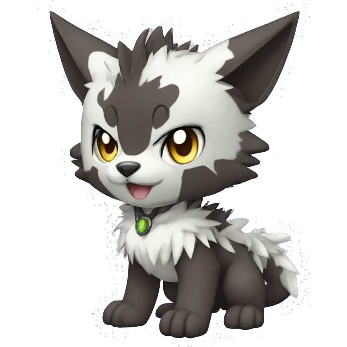 cute cool edgy beautiful pretty Digimon-Fakemon-animal full body emoji