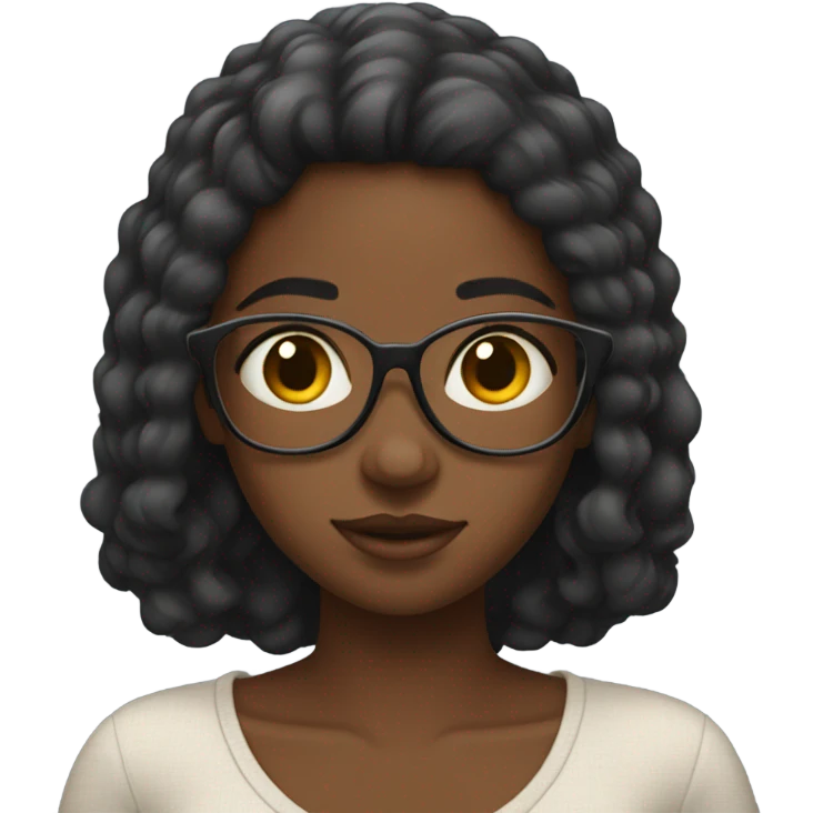 a black girl looking at her phone emoji