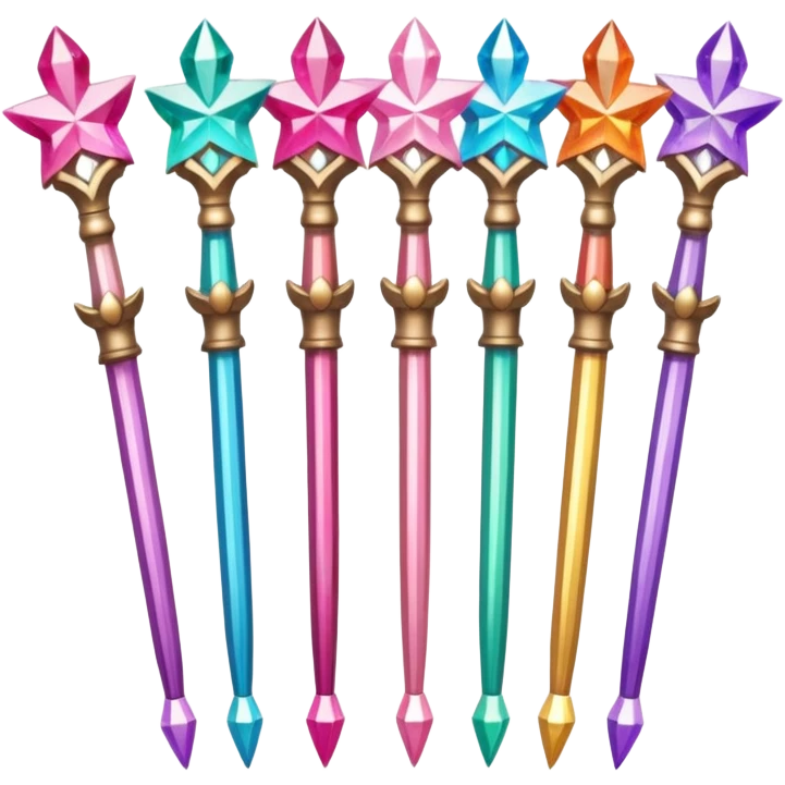 5 Magical Girls Wands emoji