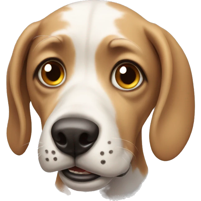 Ugly dog emoji