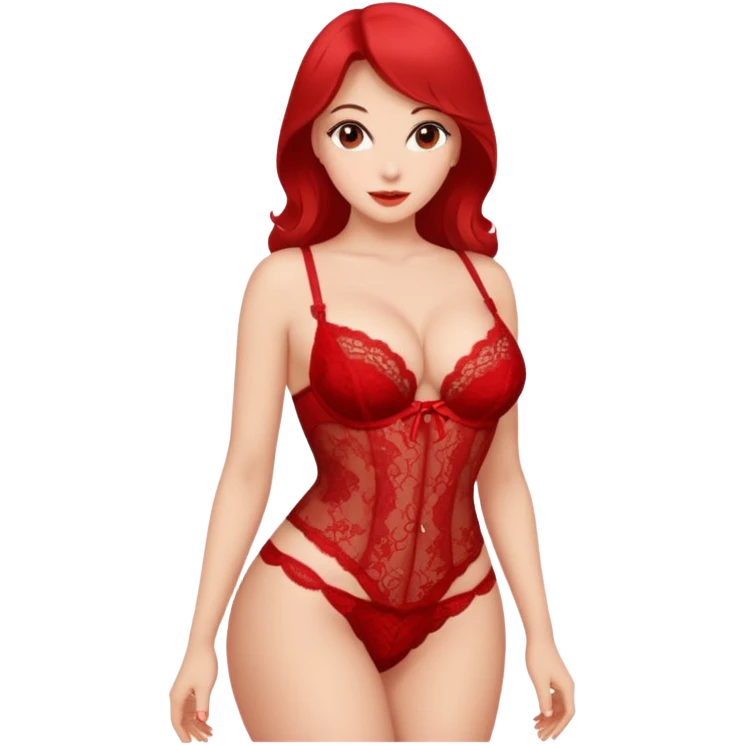 woman with big breasts in sexy lingerie emoji