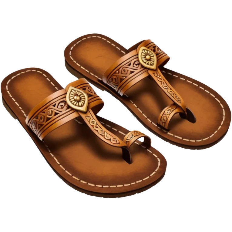 kolhapuri wooden chappal emoji
