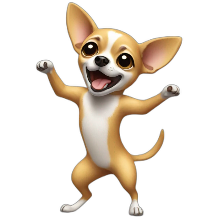 Chihuahua dancing emoji